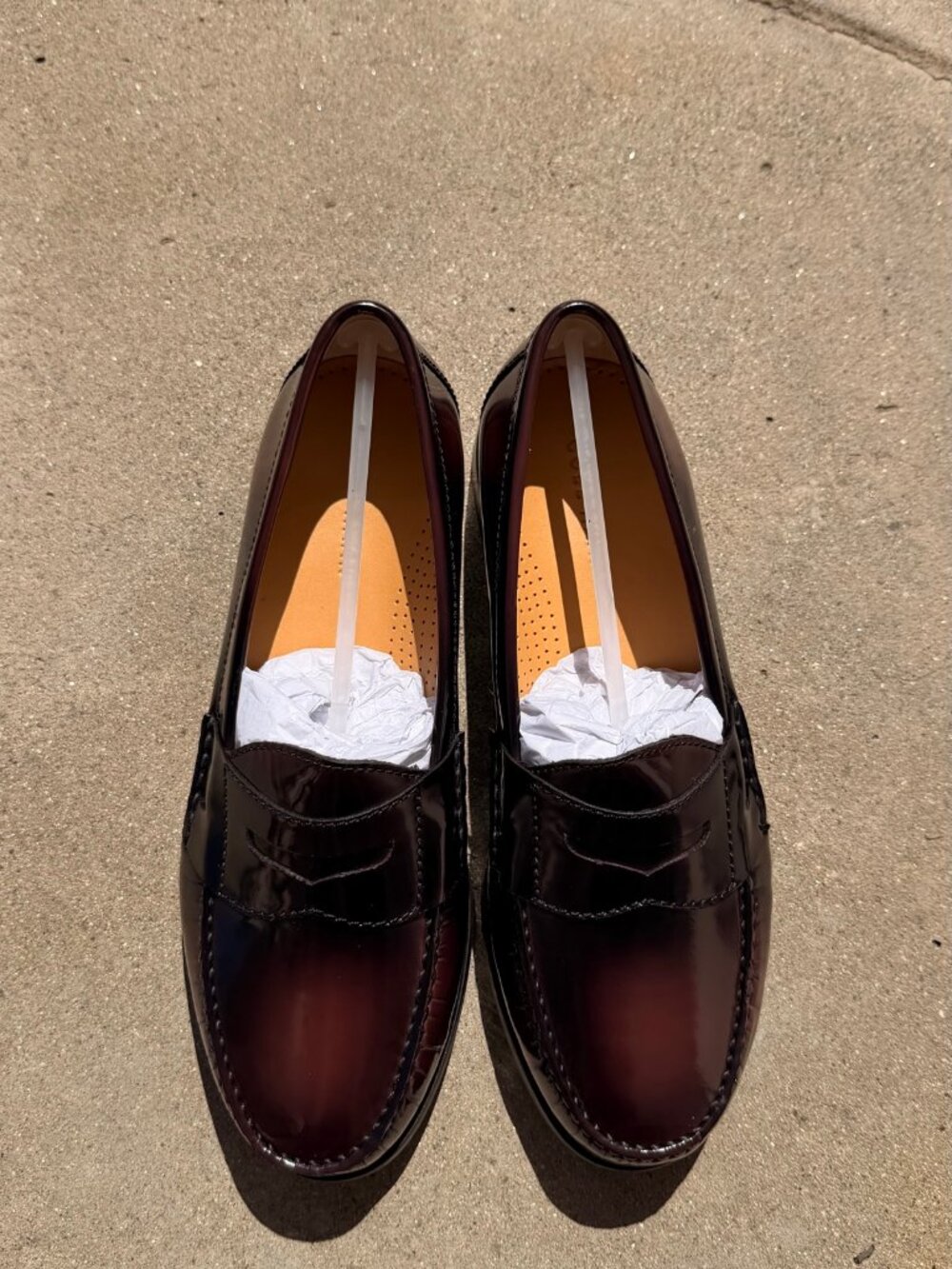 Cole Haan Pinch Penny Loafer Mens 9.5D Burgundy Leather New in Box